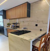Cozinha de apartamento no Noroeste